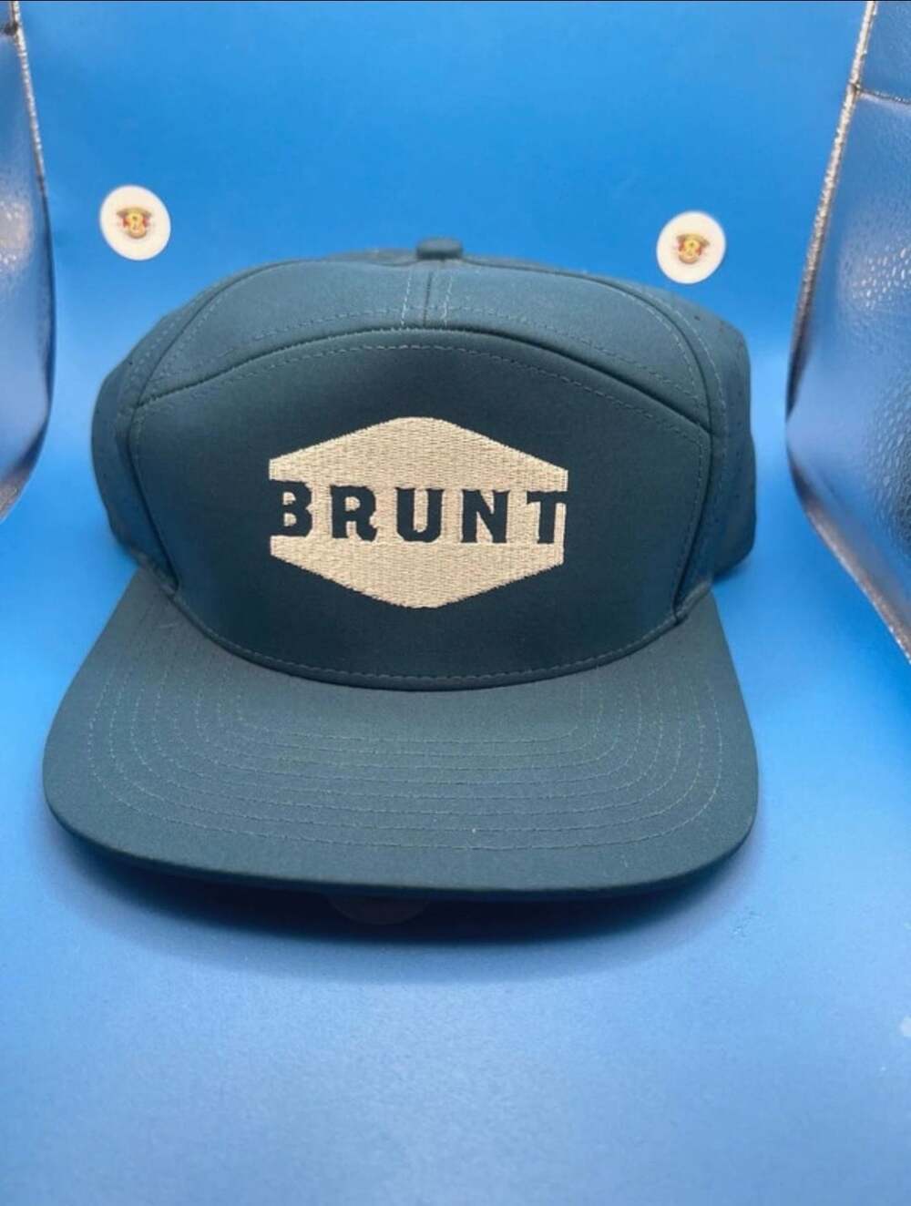 Brunt Box Hat Green Snapback